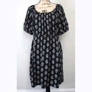 Old Navy NWT Women XL Dress Floral Open Back Tie Beach Pockets Puff Sleeve - Picture 1 of 7