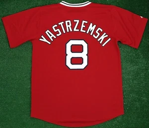 AUTHENTIC MAJESTIC MEDIUM CARL YASTRZEMSKI BOSTON RED SOX TBTC JERSEY 6240 USA - Picture 1 of 5
