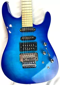 Blue Flame Maple jackson Pro San Dimas "Phil collen" Sustainer Pickup - Picture 1 of 14