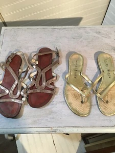 Lot Of 2 Women's Sandal Ankle Strap Sandal Size 6 - 6.5 780 - Picture 1 of 7