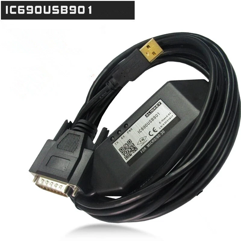 Suitable for GE 90-70/90-30 series PLC programming cable IC690USB901 - Image 1 of 1