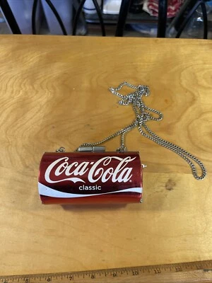 Bolsa de mão vintage Coca Cola clássica refrigerante pop corpo cruzado ombro pode - Imagem 1 de 4