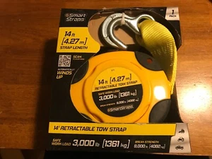 SmartStraps 14-Foot Tow Strap 9,000 lbs Break Strength - 3,000 lbs Safe Work – – - Picture 1 of 2