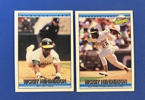 1992 Donruss Rickey Henderson Baseball Cards #193 - Highlights #215