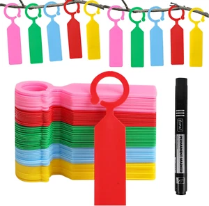 100 Pcs Plastic Plants Labels Waterproof Garden Tree Tags Hanging Plant Markers - Picture 1 of 7