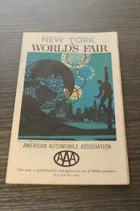 Vintage 1960s New York Worlds Fair Illustrated Poster Map - Picture 1 of 8