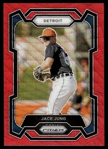 2024 Panini Prizm Baseball JACE JUNG RUBY WAVE PRIZM #225 DETROIT - Picture 1 of 2