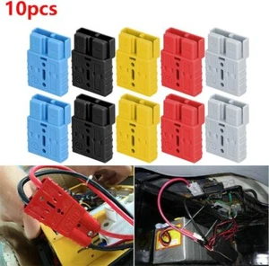 Conector enchufe estilo Anderson 50 amperios remolque caravana solar 6 AWG 10 un. - Imagen 1 de 8
