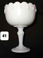 Milk Glass Bowl On Stand Pedestal Compote candy dish