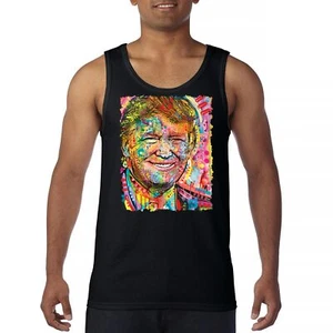 Dean Russo Colorful Trump Tank Top 45 American President 2024 Men's Top - Picture 1 of 43