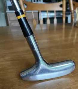 MacGregor Chrome 664 Dual Side Putter R or L Handed Steel Shaft 35" Leather Grip - Picture 1 of 10