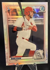 Alec Burleson 2020 Bowman Chrome RC #BD-45 1st Prospect REFRACTOR Draft B2