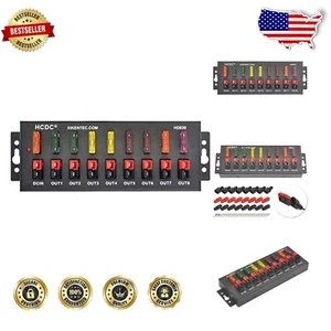 1 in 8 Out Power Connector - 40A Distribution Module with LED Indicator - Picture 1 of 10