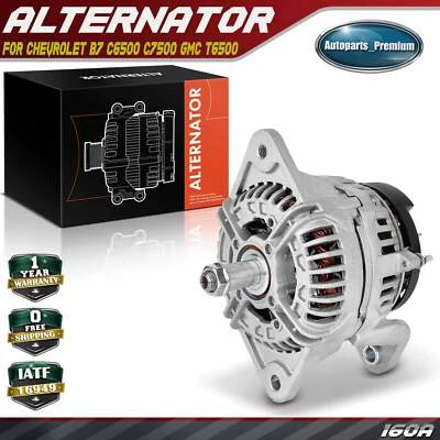 Alternator for Chevrolet B7 1993-2002 C6500 C7500 GMC T6500 160 Amp 12 Volt CW - Image 1 of 4