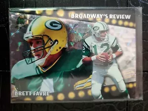 1996 Topps Brett Favre Joe Namath BROADWAYS REVIEW card #BR4 - Picture 1 of 2
