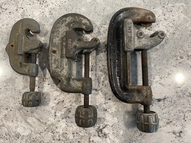 Ridgid #15, #20 &  #30 Pipe Tubing Cutter lot - Image 1 of 1