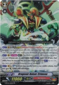 CARDFIGHT VANGUARD DRAGONIC KAISER CRIMSON (NARUKAMI) G-BT02/012EN RR - Picture 1 of 3