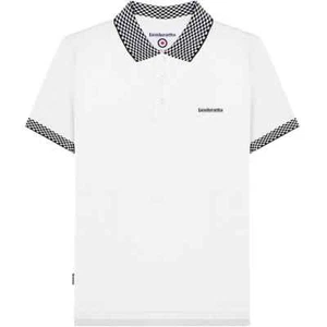 Lambretta Herren Poloshirt Ska zweifarbig weiß Poloshirt Größen M bis 4XL - Bild 1 von 6
