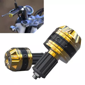1 Pair Motorcycle Scooter Front Handle Handlebar Grips Bar End Cap Plugs Slider - Picture 1 of 5