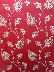 Manuel Canovas / Colefax and Fowler Zara Rouge Embroidered Fabric 4 metres - Picture 1 of 13