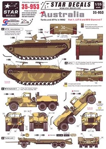 Star Decals 1/35 AUSTRALIA TANKS & AFVs in WWII Part 1 LVT-4 & M19 Diamond T - Picture 1 of 1