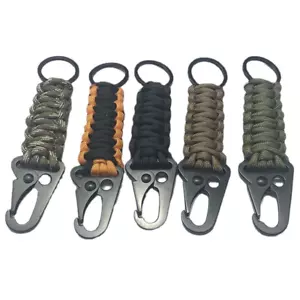 Portachiavi Paracord Corda Esterno EDC Sopravvivenza Militare Per Escursionismo Campeggio Arrampicata - Foto 1 di 12