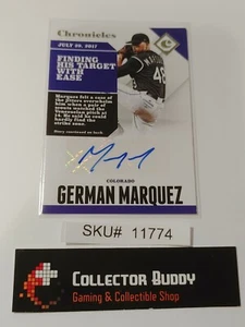 German Marquez Autograph 2017 Panini Chronicles #CA-GM SKU#11774 - Bild 1 von 1
