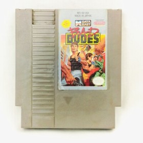 Nintendo NES Bad Dudes Vintage Video Game