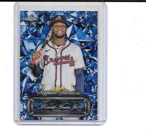 2024 TOPPS CHROME SAPPHIRE RONALD ACUNA JR SAPPHIRE SELECTIONS BRAVES - Picture 1 of 1