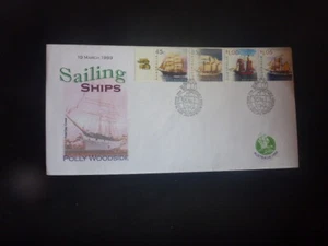 AUSTRALIA 99 SHIPS DAY ILLUSTRATED COVER SET 4 SAILING SHIPS POSTMARK DL SIZE - Picture 1 of 1