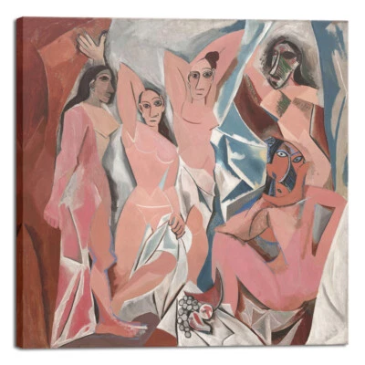Lienzo Impresiones Les Demoiselles d'Avignon 1907 por Pablo Picasso arte abstracto de pared Foto 1 de 4