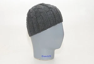 Mütze Strickmütze Beanie Wollmütze Cap Wintermütze Merinowolle grau Herren H2 - Bild 1 von 1