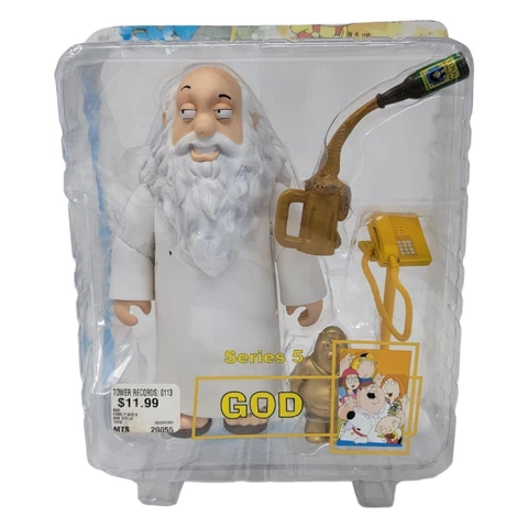 Family Guy God Series 5 Mezco 2006 Action Figure Set Gold Peter Phone Beer Cover