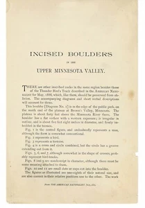 1887 EINGESCHNITTENE FELZEN IM OBEREN MINNESOTA VALLEY von THEODORE HAYES LEWIS - Bild 1 von 2