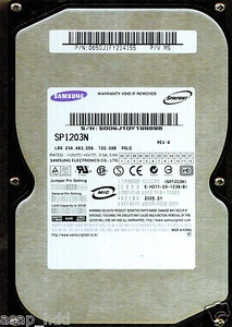 SAMSUNG IDE 120GB SP1203N P/N 0650J1FY214155 P/V MS - Picture 1 of 1