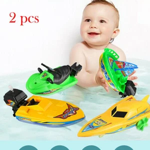 2 Stück Badespielzeug Boot Kinder Badewannenspielzeug Wasserspielzeug Badespaß - Bild 1 von 7