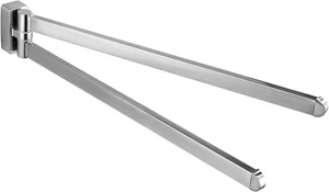 Toallero Giratorio Níquel Cepillado, Dos Brazos Montaje en Pared Toallero Soporte para Baño - Imagen 1 de 8