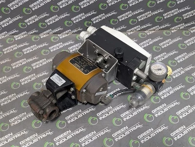 Válvula de bola accionada ABB/Flowserve 3/4" usada V18345-2020420001 B4446PTSE Foto 1 de 4