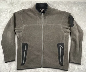 Arc'teryx Giacca Uomo XL Grigio Polartec Full Zip Pile Made In Canada Outdoor - Foto 1 di 10