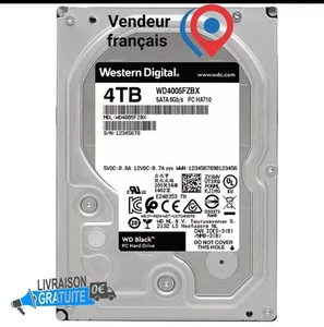 WD Black disque dur HDD SATA III 3.5" Grande capacité de stockage 4TO - Photo 1/8
