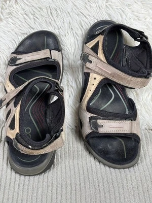 ECCO Yucatan Hiking Sandals Strap Tan Leather Outdoor Women's Sz 39 EU Trek Walk - Image 1 of 4