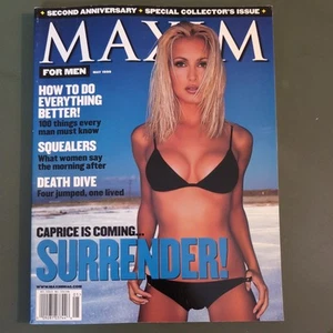 MAXIM Magazine #18 May 1999 Front Cover UK Pop Singer CAPRICE VGC !!! - Picture 1 of 7
