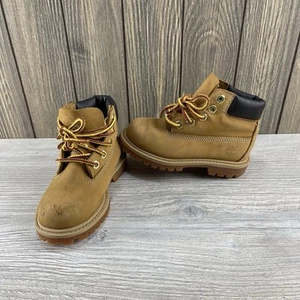 Timberland Toddler Premium Boots Wheat Nubuck 12809 Size: 8 Waterproof - Picture 1 of 15