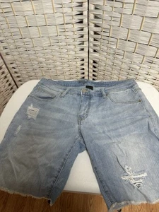 Mossimo Womens Denim Jean Shorts Size 14 Light Wash - Picture 1 of 5