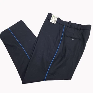 Horace Small  2 pair Dress Uniform Pants 40R X 30 With Blue Stripe Wool Blend - Picture 1 of 6