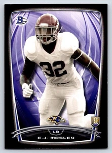 Bowman 34 C.J. 2014 Scheda calcio Mosley Rookies Black Baltimore Ravens - Foto 1 di 2