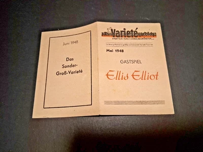 1948 Mai NEUMÜNSTER programm DAS VARIETÉ FÜR DICH Tournée Varieté variety - Bild 1 von 2