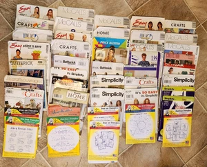 Lot of 45 Vintage Sewing Patterns Men women Crafts Simplicity McCalls Butterick - Picture 1 of 24