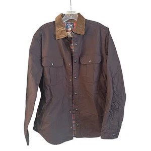 J.Crew British Millerain Army Brown Military Waxed Cotton Jacket Men’s Size M - Picture 1 of 7