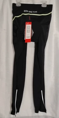 Rion Cycling Pants Men's Med Black RI-PAD Breathable Quick Dry Comfort Bike - Image 1 of 4